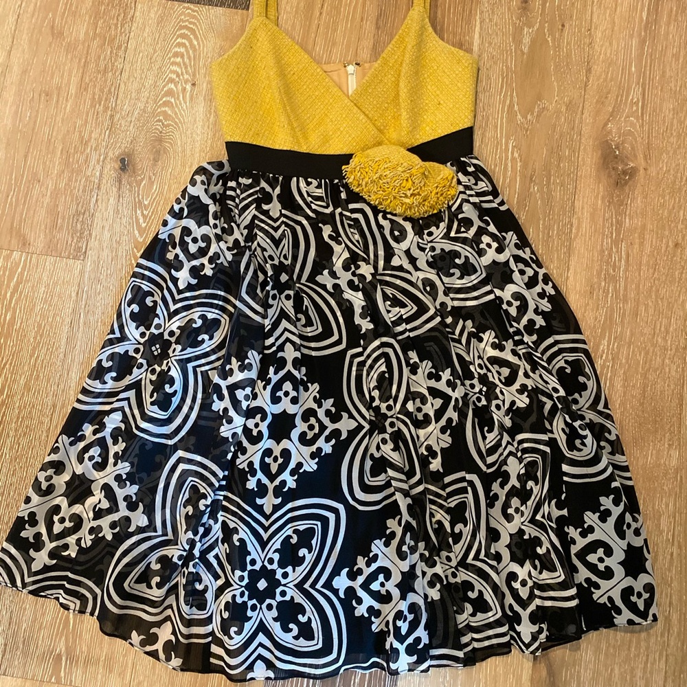 Jcrew wool and chiffon dress